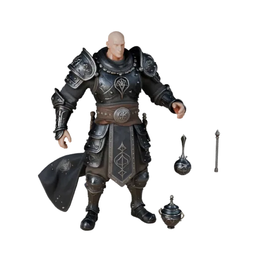 Medieval Armored Monk Character Model - Rigged