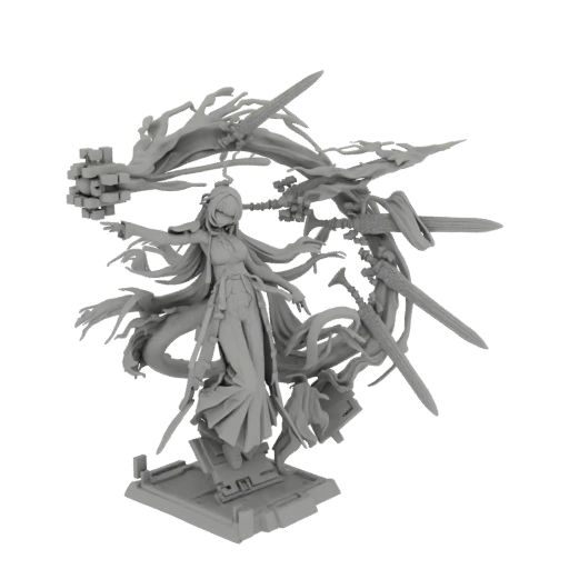 Mystic Swordswoman 3D Model