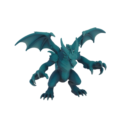 Fantasy Antiker Drachenboss Miniatur STL - Befehl