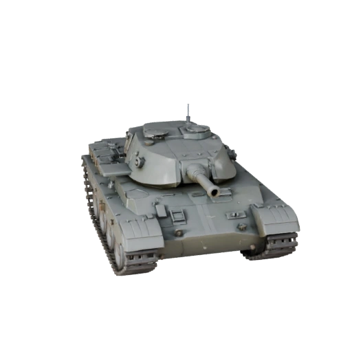 Tanque de Batalha Modelo 3D para Blender e Jogos - PBR Realista