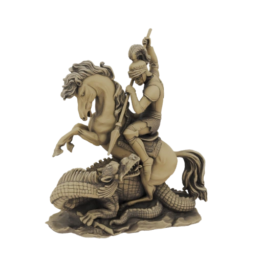 Saint George Slaying the Dragon Statue
