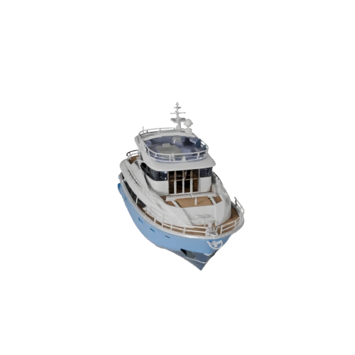 Modello 3D Yacht per Blender - Asset Pro Pronto per il Rendering