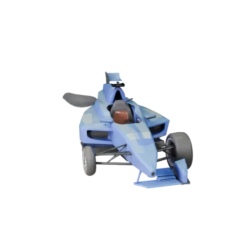 Low Poly Formula Car 3D Model for Unity & Unreal Games