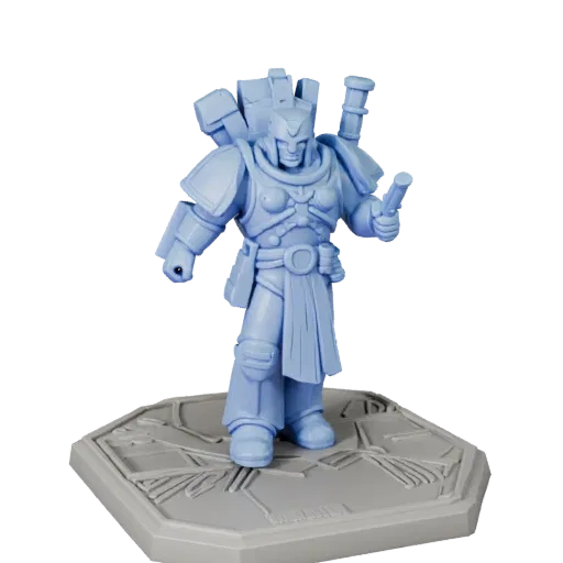 Strategy Unit Marker STL printable 3D model preview showing scale, three-quarter display angle