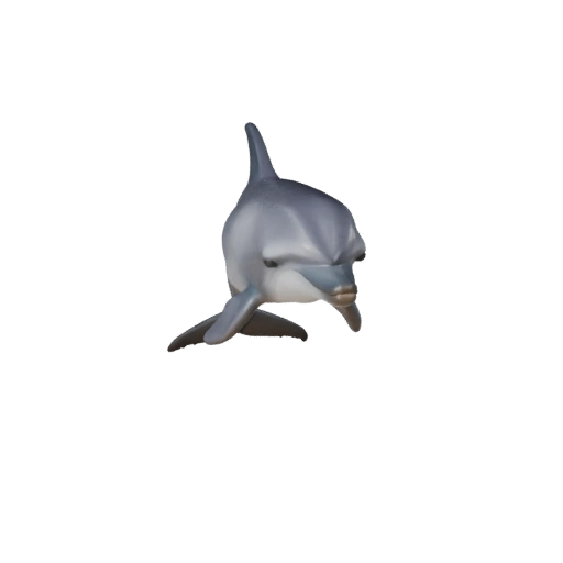 Realistischer Großer Tümmler 3D-Modell - Rigged PBR Asset für Spiele