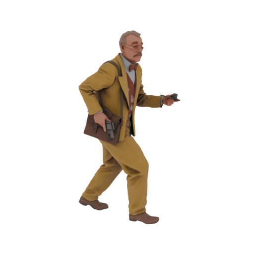 Gentleman Detective 3D Model
