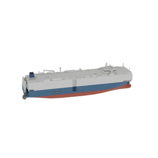 Car Carrier Ship 3D Model