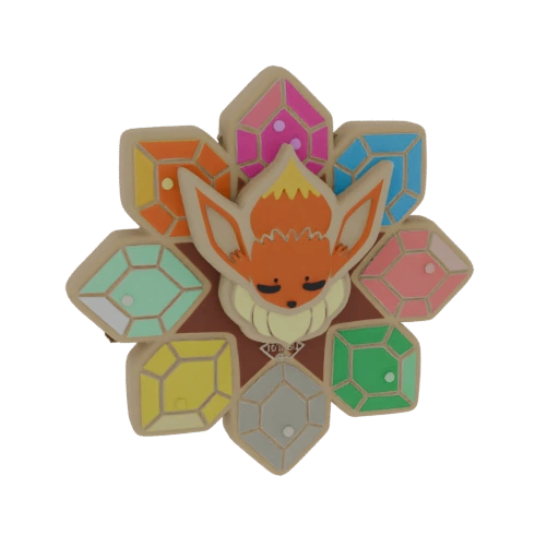 Eevee Gemstone Evolution Charm 3D Model