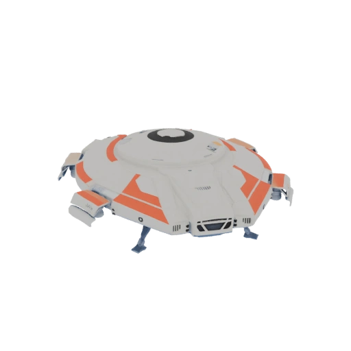 Futuristic Landing Craft 3D Model