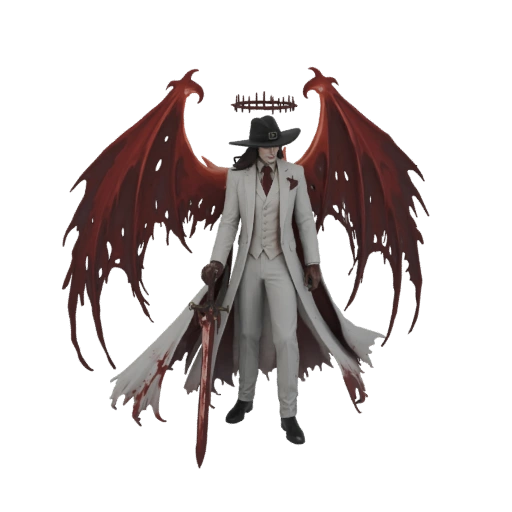 Bloody Angelic Swordsman 3D Model
