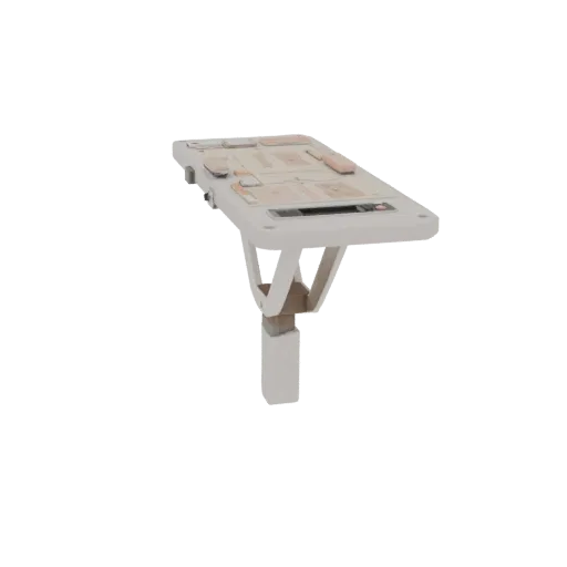 Nursing Injection Practice Pad 3D model, three-quarter front view, AR viewer studio render, showing detail and scale.