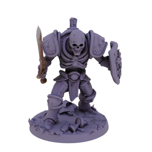 Miniatura STL de Guerrero Esqueleto de Fantasía Oscura - Rush