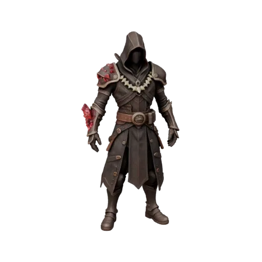 Fantasy Battle-Hardened Assassin Character Model - Rigged
