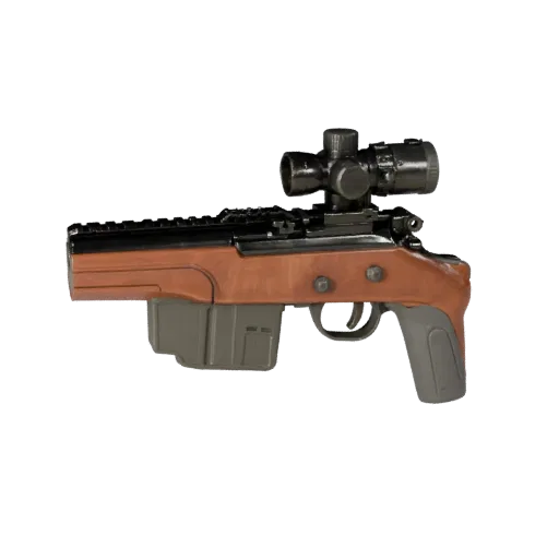 Tactical Crossbow Prop High Poly 3D model, close-up studio render, showing painted metal, recognizable prop profile.