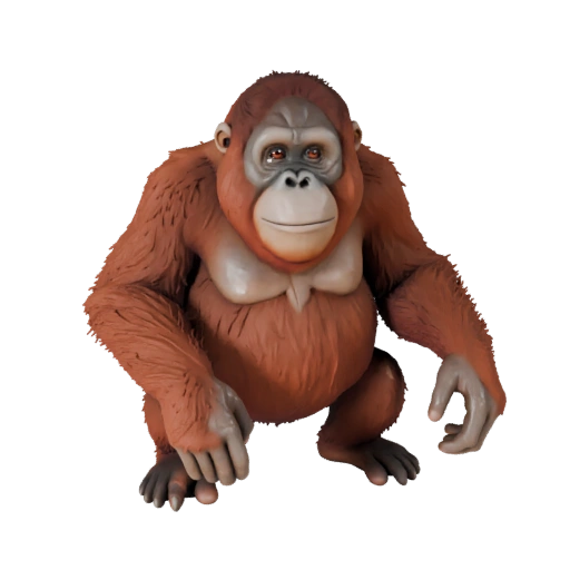 Modelo 3D de Orangután para Unity - Asset Listo para Juego, FBX | Libre de Regalías