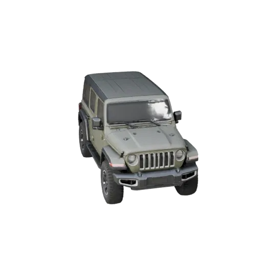 Game Ready Jeep Style Suv 3D Model for Realtime Use