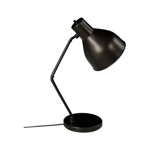 Minimal Desk Lamp 3D model, office, three-quarter front view, Unreal Engine viewport, metal detail.