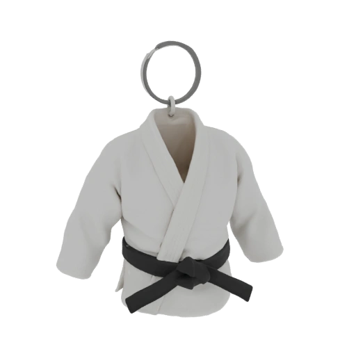 Martial Arts Gi Keychain 3D Model