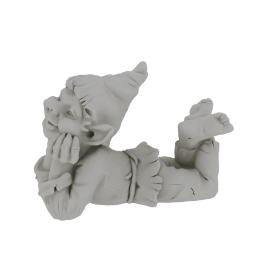 Resting Gnome Figurine 3D Model