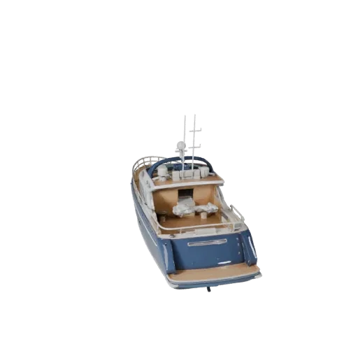 Yacht 3D Model for Blender & Games - Realistic PBR Asset