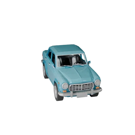 Low Poly Classic Car 3D Model for Unity & Unreal Games