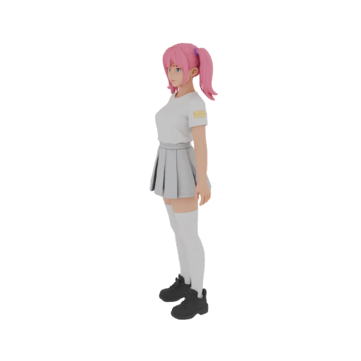 Anime Girl in School Uniform