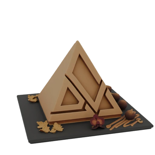 Geometric Pyramid Dessert