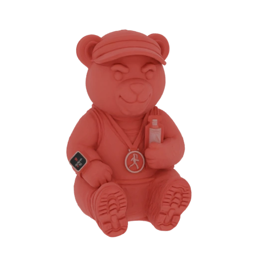 Running Coach Bear 3D Model