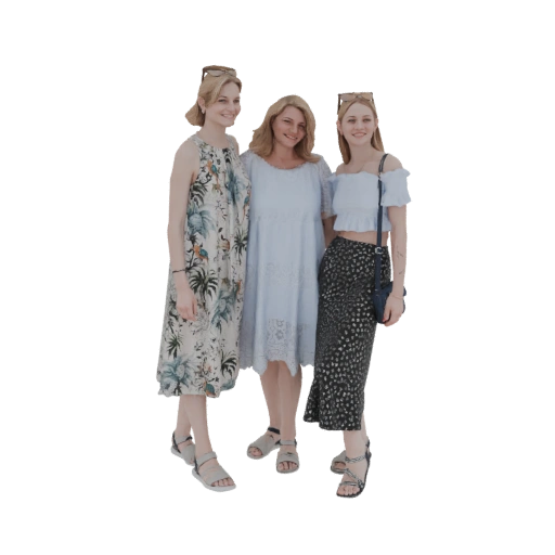 Three Women Posing