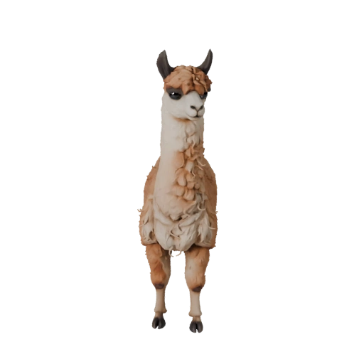 Alpaka 3D Modell für Blender - PBR Asset mit Texturen | Lizenzfrei
