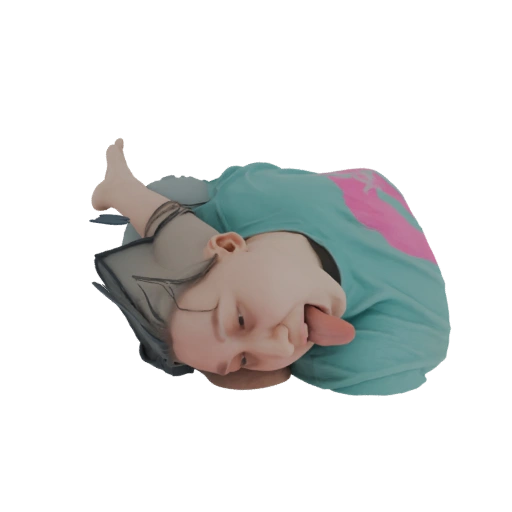 Silly Kid Making Face 3D Model