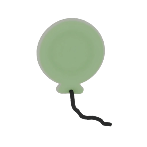 Light Green Balloon 3D Model