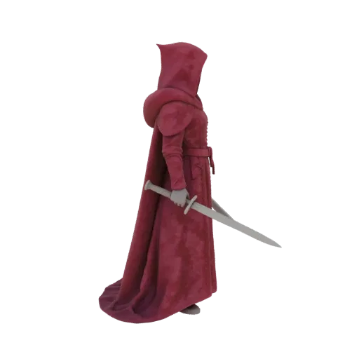 Medieval Dark Elf Rogue Miniature STL