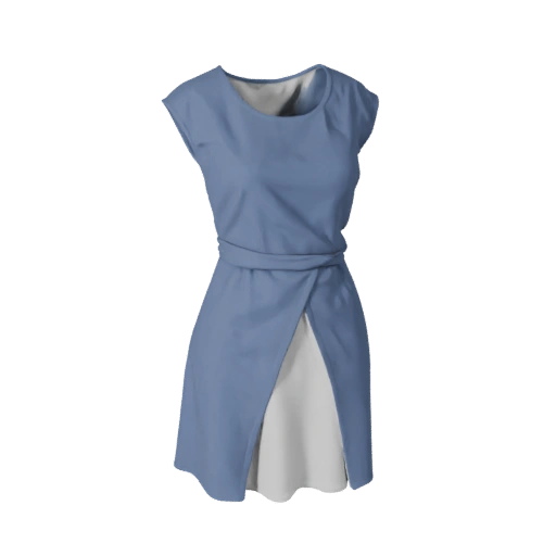 Mini Vestido 3D Listo para Unity para Uso en Motores de Juego
