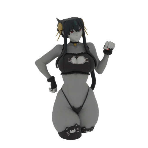 Neko Girl 3D Model