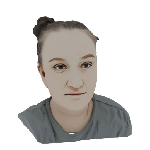 Young Woman with Hair Bun