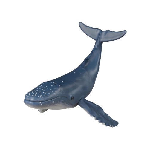 Baleine Bleue STL Modèle 3D pour Impression Écailles PBR Animal