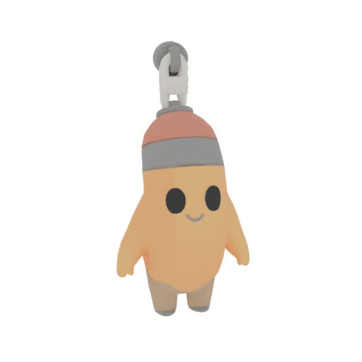 Cute Pencil Charm 3D Model