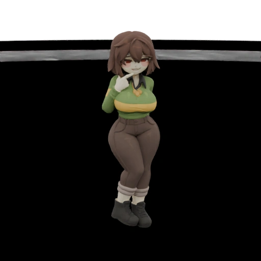 Chara Anime-Style 3D Model
