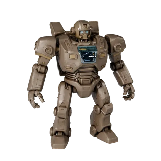 Adventure Robot Figurine STL printable 3D model preview showing pose, three-quarter display angle