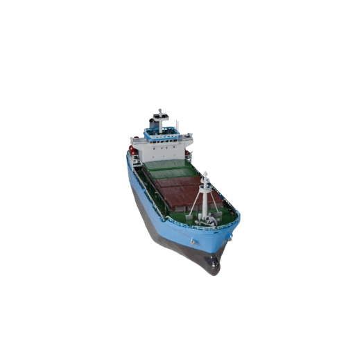 3D модель грузового судна для Blender - готовый к рендерингу ассет