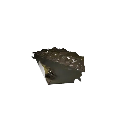 Mountain Stream Bed High Poly 3D model, close-up cinematic environment render, showing wet stone, water edges.