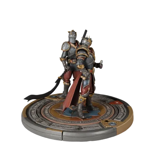 Strategy Resource Token high poly 3D model preview showing scale, studio close-up view, icon shape and table readability