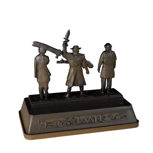 Strategy Meeple Set collectible 3D model preview showing scale, studio close-up view, icon shape and table readability