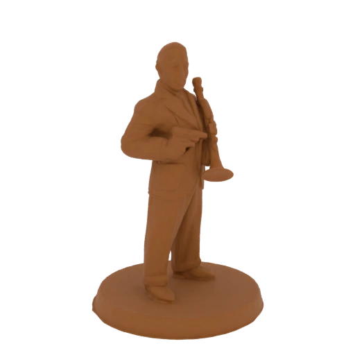 Jazz Musician with Trumpet Miniature