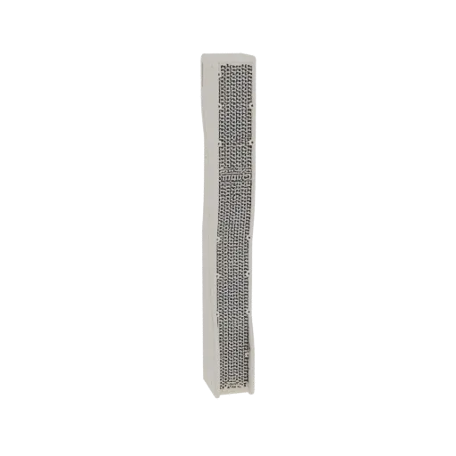A 3D model of a tall, rectangular matchbox with a detailed, textured surface, presented against a white background.