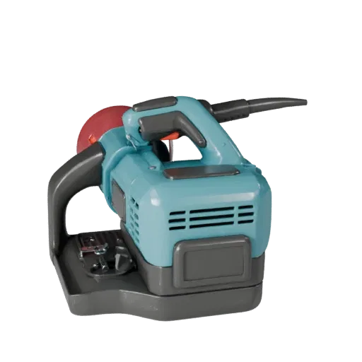 Compact Sander High Poly 3D model, close-up studio render, showing molded plastic, ergonomic handles.