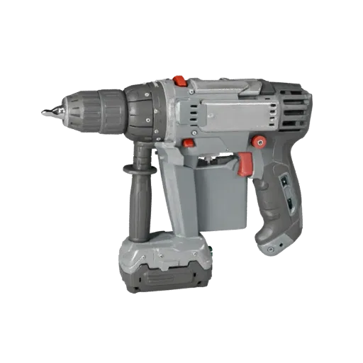 Compact Drill Modular 3D model, isometric modular kit view, showing molded plastic, ergonomic handles.