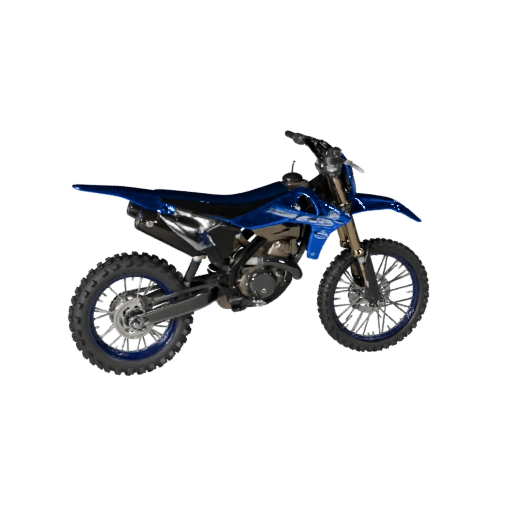 Moto da cross ispirata a yamaha 3D per Blender - Render