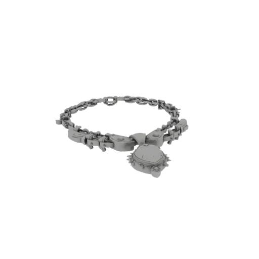 Statement Necklace print ready 3D model, isometric studio render, showing necklace form, surface, and scale cues.